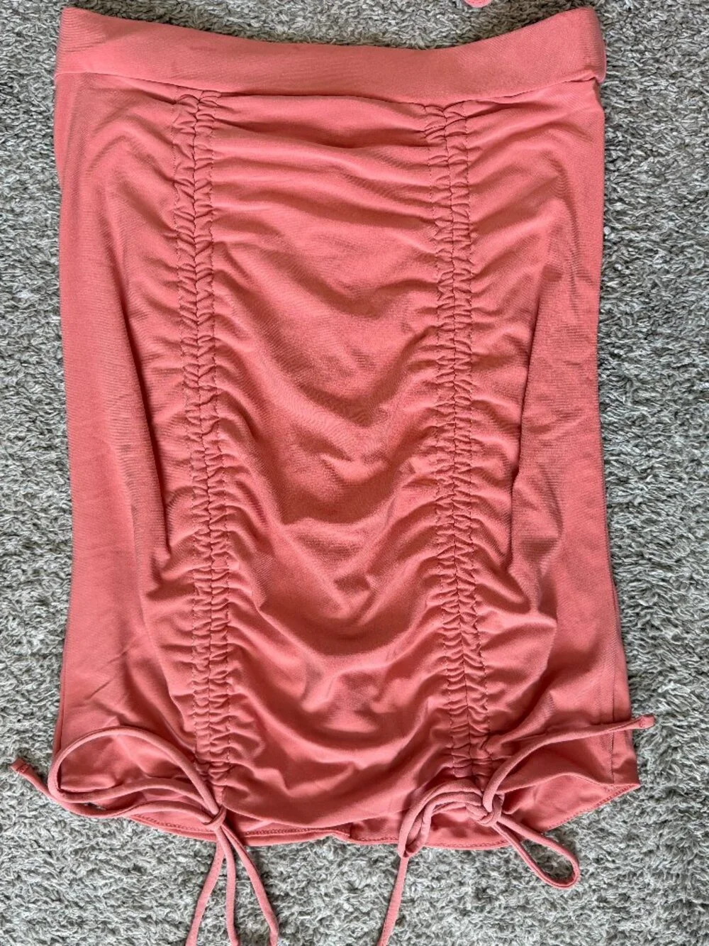 Mauve Pink Ruched Skirt Set - Picture 9 of 9